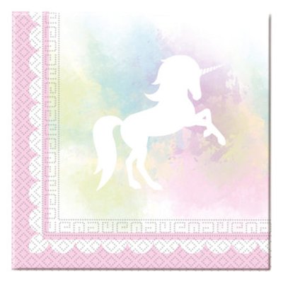 Салфетки Единорог Акварель Салфетки Единорог Акварель 1502-3214
